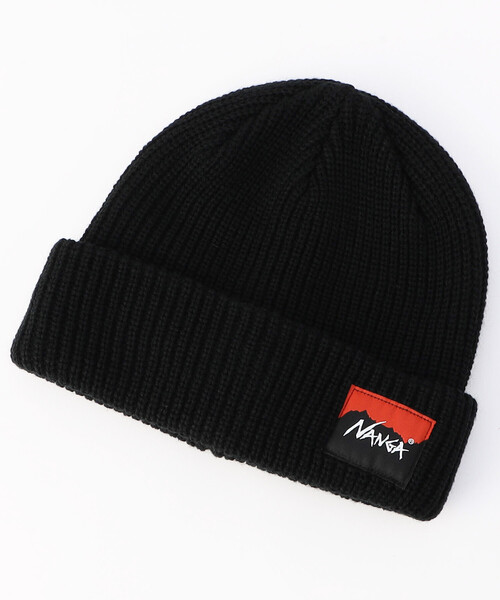 GANNY タグ付き新品✨ニット帽 NANGA（ナンガ） ニット帽 ニットキャップ BOX LOGO BULKY BEANIE