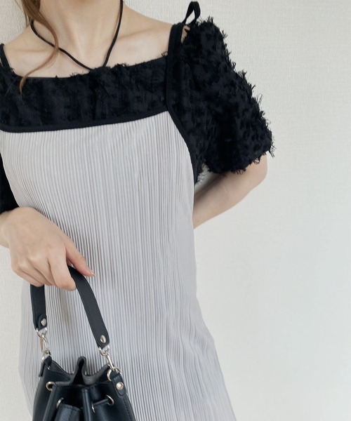 「Reurie'」 キャミソールワンピース FREE ブラック レディース_画像8