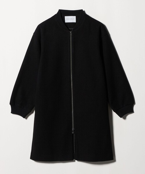 A DAY IN THE LIFE ブルゾン アウター ニットメルトン ロングブルゾン