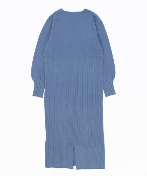 「Torrazzo Donna」 ニットワンピース FREE ロイヤルブルー レディース_画像3