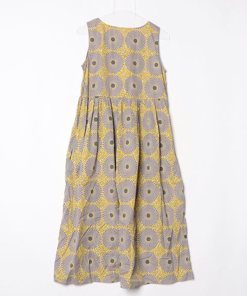 「LE GLAZIK」 ノースリーブワンピース 36 イエロー レディース_画像2