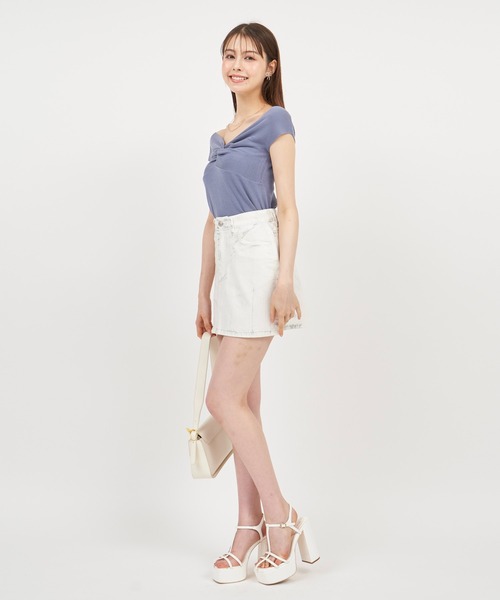 「ROYAL PARTY」 ノースリーブニット FREE ブラック レディース_画像6