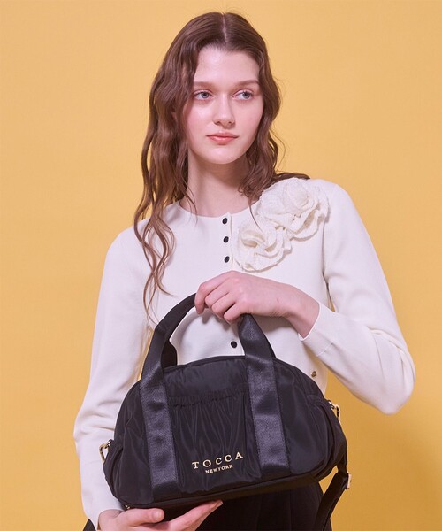 TOCCA RIBBON MINIBOSTON ボストンバッグ　ネイビー　完売 TOCCA（トッカ） ボストンバッグ AMIRARE NYLON BOSTON M ボストン