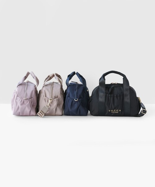 TOCCA RIBBON MINIBOSTON ボストンバッグ　ネイビー　完売 TOCCA（トッカ） ボストンバッグ WITH CLARISSE 2WAY NYLONBAG ミニ