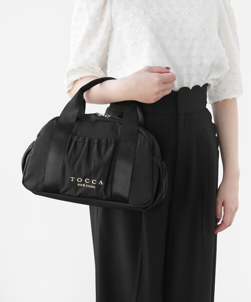 TOCCA 本革☆ボストンバッグ☆ブラック 美品 T-ECLAIR LEATHERBAG ボストンバッグ / TOCCA | ファッション通販