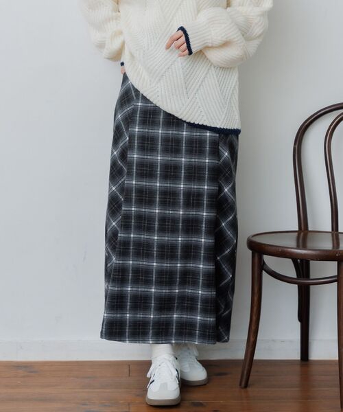 RETROGIRL（レトロガール） スカート 切替チェックナローSK : ZOZOTOWN