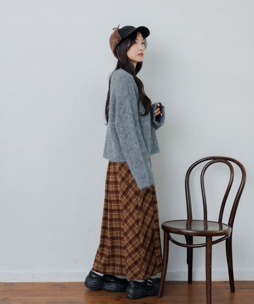 スカート RT-46706 RETROGIRL（レトロガール） スカート 切替チェックナローSK : ZOZOTOWN