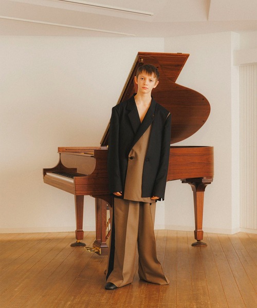 美品　日本製　ethosens エトセンス スタンドカラー　ジャケット ETHOSENS（エトセンス） ジャケット テーラードジャケット 「ETHOSENS