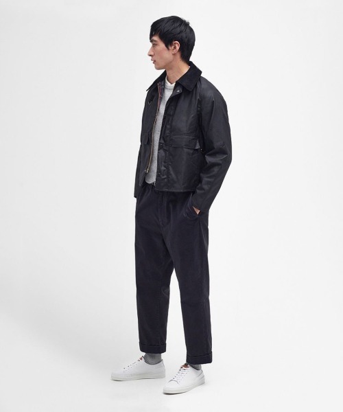 ブルゾン アウター Barbour Spey Wax Short Jacket（バブアー スペイ ワックス ショート ジャケット） メンズの画像