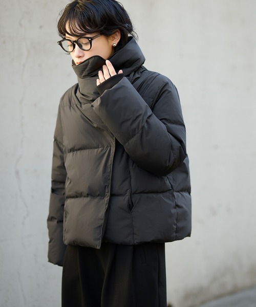 ジャケット・アウター 2way short down jacket ダウンコート ダウンジャケット 2way collar short down coat /2way