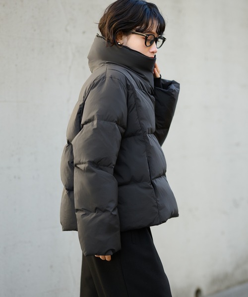 美品　DOUBLESTANDARDCLOTHIG　ショートダウンジャケット 黒 SHIPS any ダウンコート ダウンジャケット 「WEB限定」SHIPS any