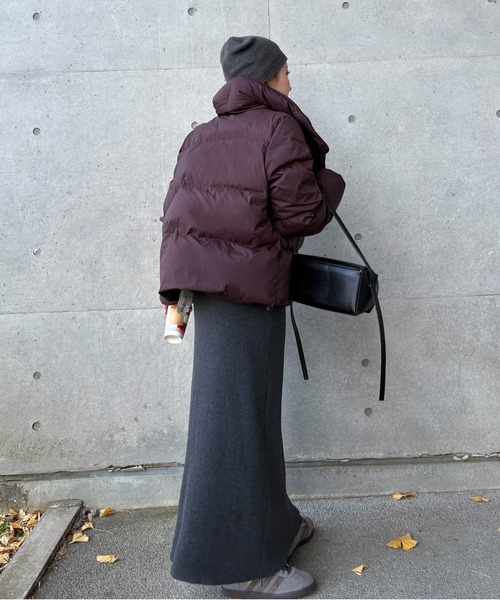 ジャケット・アウター 2way short down jacket 2WAYショート丈中綿ブルゾン/撥水・防風 MONO-MART│MONO-MART