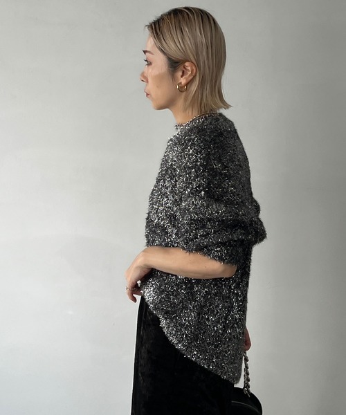 「chuclla」 長袖ニット FREE ブラック レディース_画像3