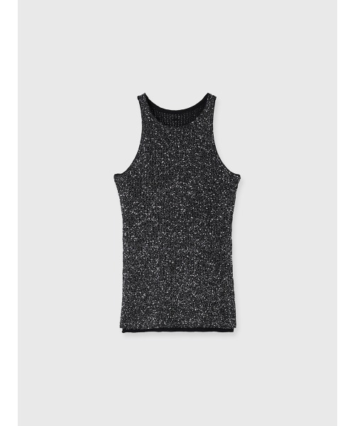 BLACK COMME des GARÇONSスパンコール タンクトップ L BLACK COMME des GARÇONSスパンコール タンクトップ L des COMME BLACK