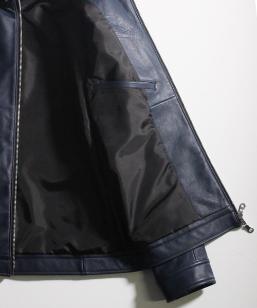 「RATTLE TRAP」 レザーブルゾン S ブラック メンズ_画像4