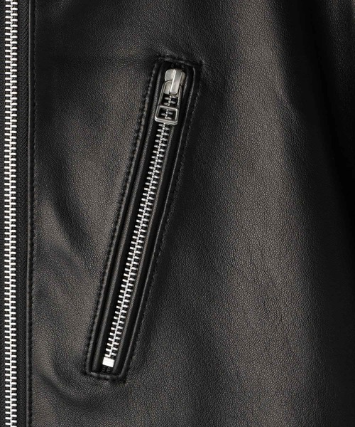 「RATTLE TRAP」 レザーブルゾン S ブラック メンズ_画像8