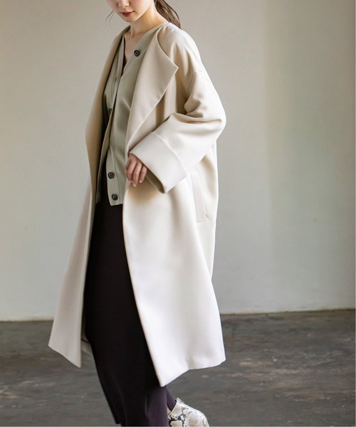 NOBLE ノーブル　コート NOBLE（ノーブル） コート 36 ホワイト レディース : ZOZOTOWN Yahoo