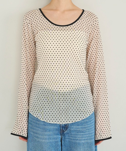 「meilmada」 長袖カットソー FREE ブラック レディース_画像2