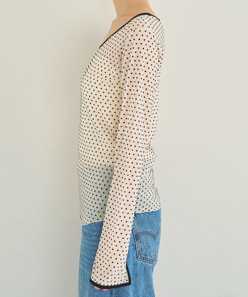 「meilmada」 長袖カットソー FREE ブラック レディース_画像3