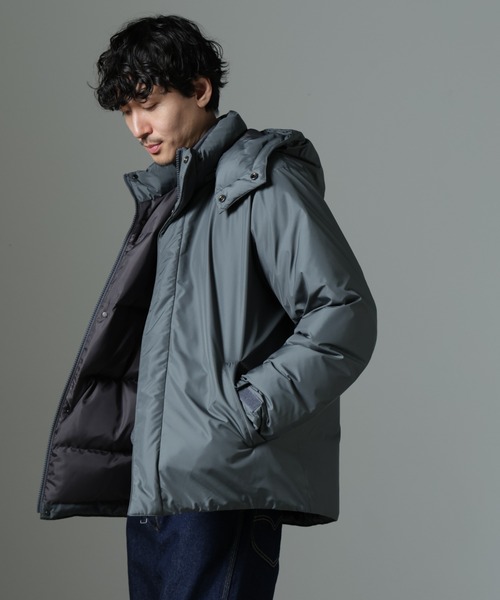 NANO universe（ナノ・ユニバース） ダウンジャケット L ネイビー