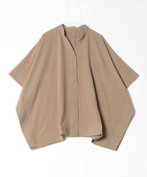 「terrace」 半袖ブラウス MEDIUM カーキ レディース_画像2