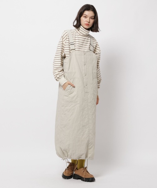 niko and…（ニコアンド） サロペットスカート M グレー レディース