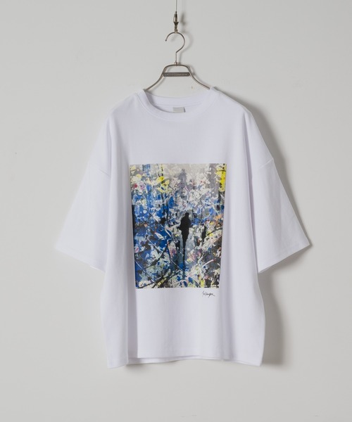 「Casper John」 半袖Tシャツ MEDIUM ブラック系その他 メンズ_画像2