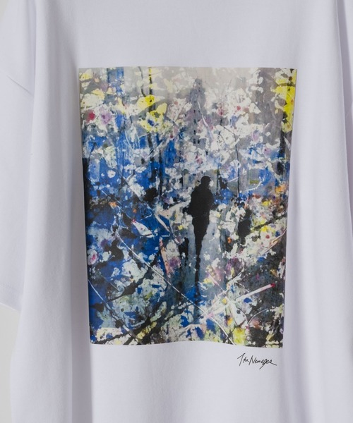 「Casper John」 半袖Tシャツ MEDIUM ブラック系その他 メンズ_画像4