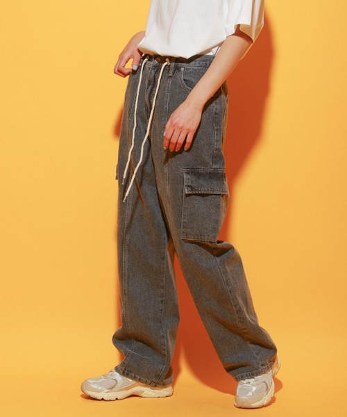 「PBLIM」 デニムパンツ LARGE ブルー レディース_画像4
