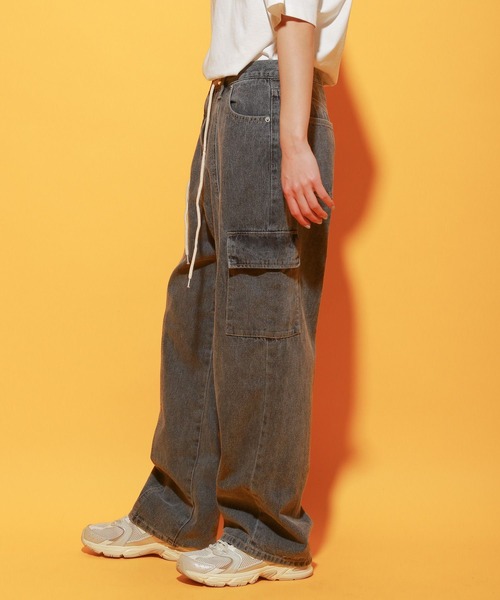 「PBLIM」 デニムパンツ LARGE ブルー レディース_画像5