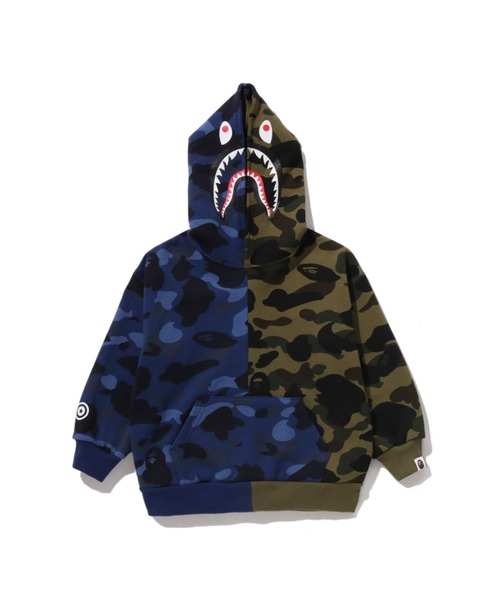 A BATHING APE（アベイシングエイプ） パーカー SPLIT CAMO SHARK