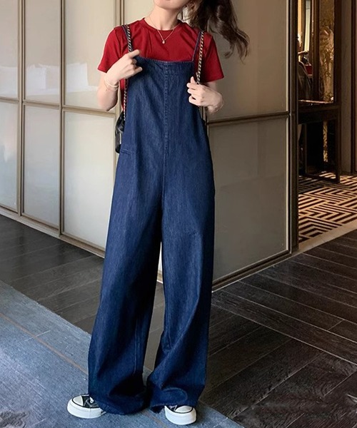 DAY CLOSET オールインワン M ネイビー レディース : ZOZOTOWN Yahoo