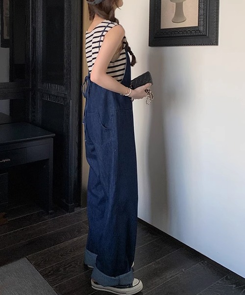 DAY CLOSET オールインワン M ネイビー レディース : ZOZOTOWN Yahoo