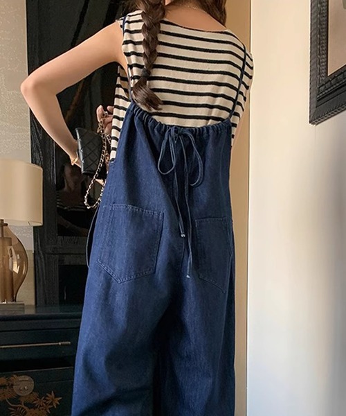 DAY CLOSET オールインワン M ネイビー レディース : ZOZOTOWN Yahoo