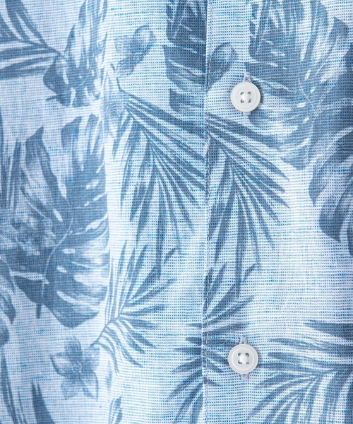 「Blue Standard 」 半袖シャツ MEDIUM ベージュ メンズ_画像6