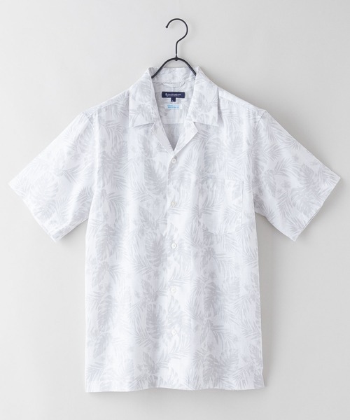 「Blue Standard 」 半袖シャツ MEDIUM ベージュ メンズ_画像7