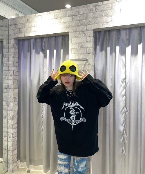 「XU」 長袖Tシャツ ONE SIZE ブラック メンズ_画像8