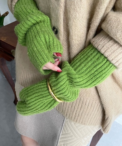 「DouDou」 手袋 FREE ベージュ レディース_画像2