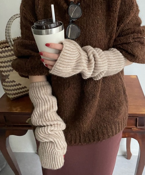 「DouDou」 手袋 FREE ベージュ レディース_画像3