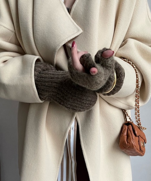 「DouDou」 手袋 FREE ベージュ レディース_画像4