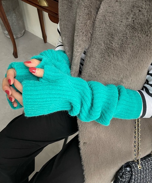 「DouDou」 手袋 FREE ベージュ レディース_画像5