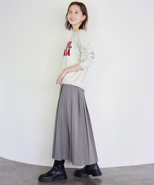 SLOBE IENA（スローブイエナ） プリーツスカート 36 グレー レディース
