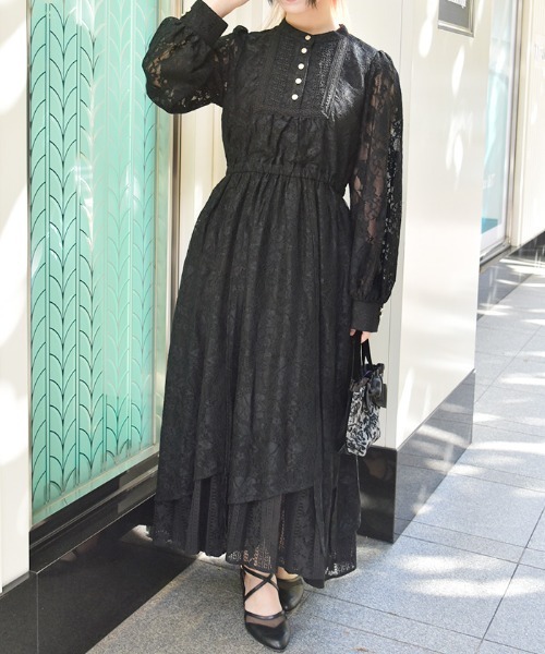 axes femme（アクシーズ ファム） ワンピース イレヘム総レース