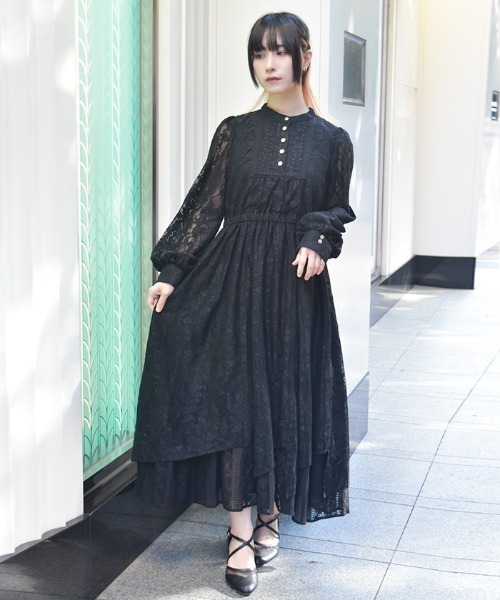 未使用級✨フォクシー '19年 ドレスアンマー フレアヘムワンピース 38 黒 Rental Little Black Dress ten. / FOXEY ストレッチ フレアー