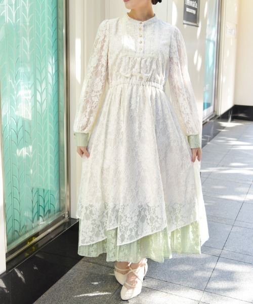axes femme（アクシーズ ファム） ワンピース イレヘム総レース