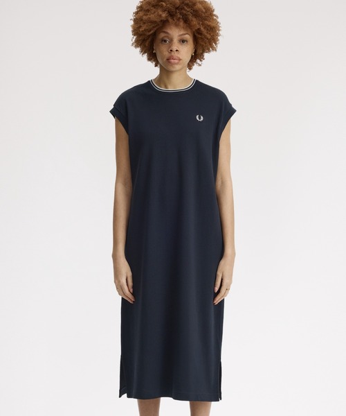 ワンピース Sheer Tipped T-Shirt Dress／シアーティップラインTシャツワンピースの画像