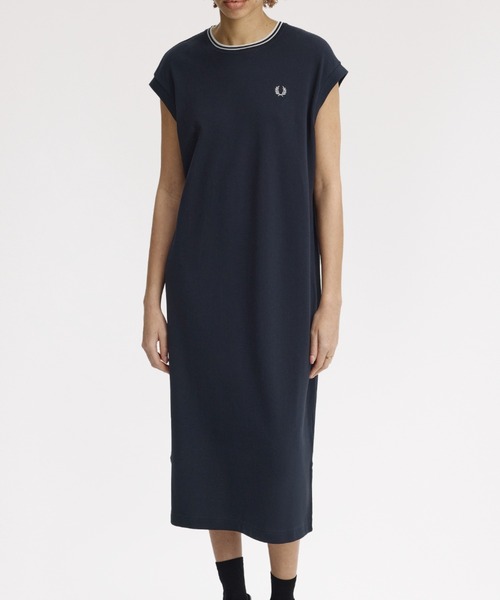ワンピース Sheer Tipped T-Shirt Dress／シアーティップラインTシャツワンピースの画像