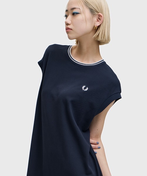 ワンピース Sheer Tipped T-Shirt Dress／シアーティップラインTシャツワンピースの画像