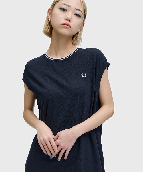 ワンピース Sheer Tipped T-Shirt Dress／シアーティップラインTシャツワンピースの画像