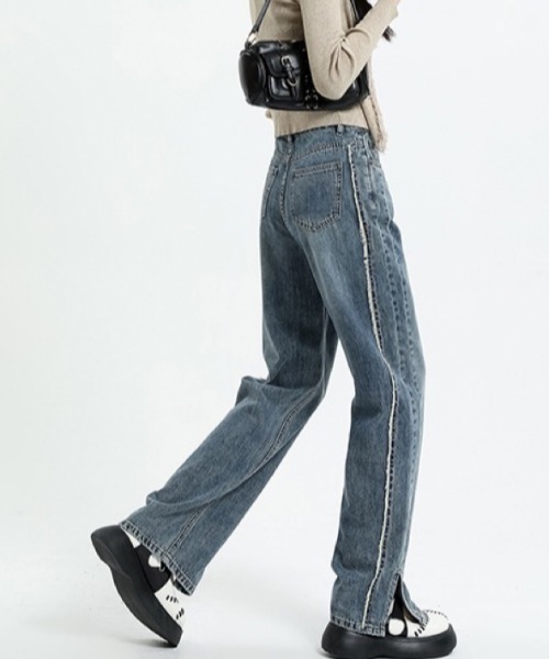 [DIAVEL] Denim брюки L sax голубой женский 